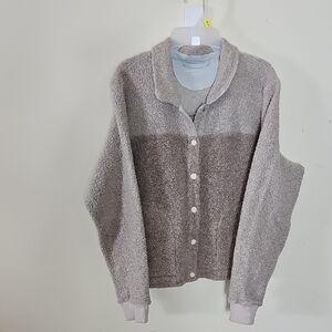 Outdoor Voices Gray Fleece Jacket